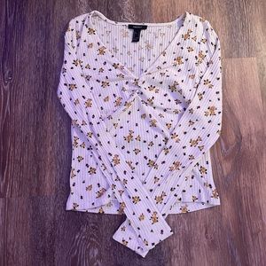 Long sleeve floral top